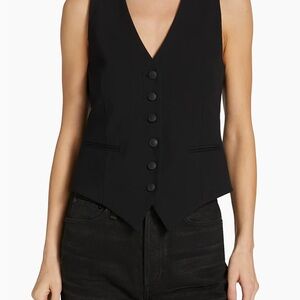 Rag & Bone Charcoal Buttoned Vest